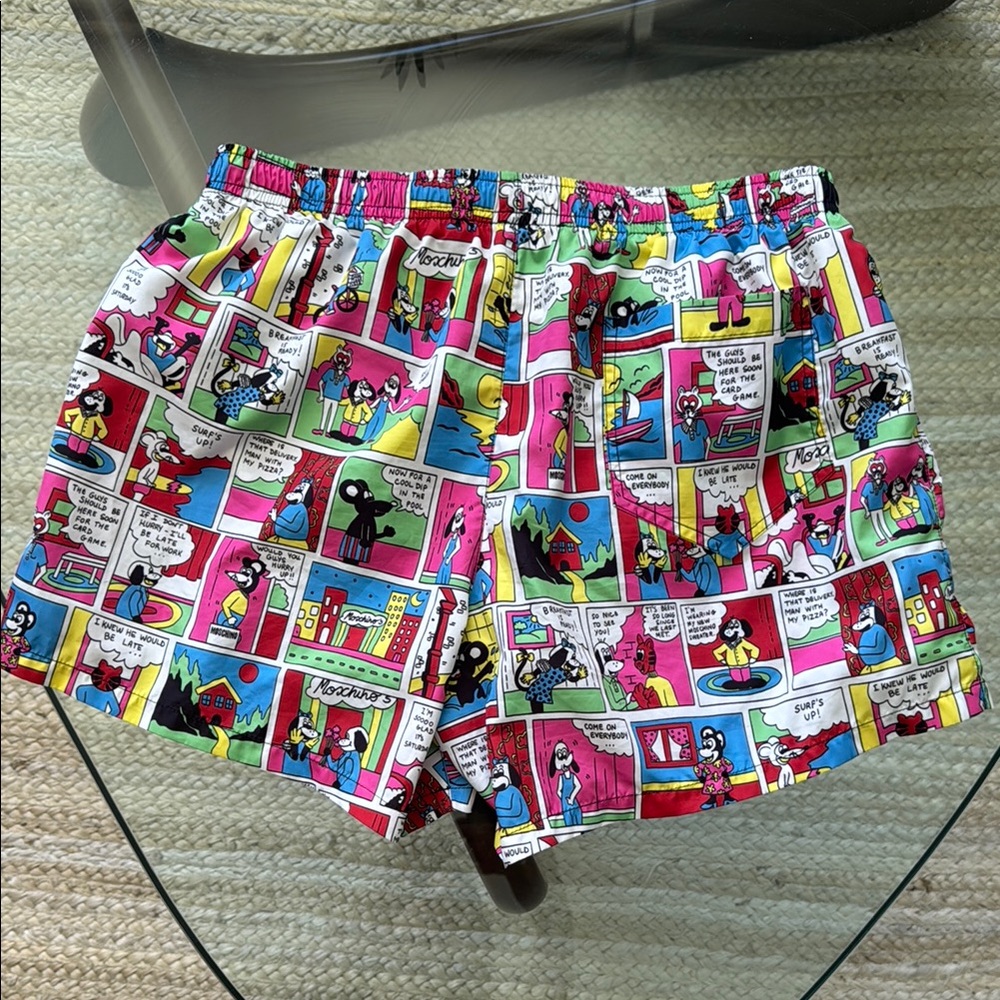 Moschino Men’s Colorful Comic Print Swim Trunks - Milano - Picture 3 of 4